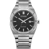 Men's Sport' Men's Silver Tone Stainless Steel Bracelet