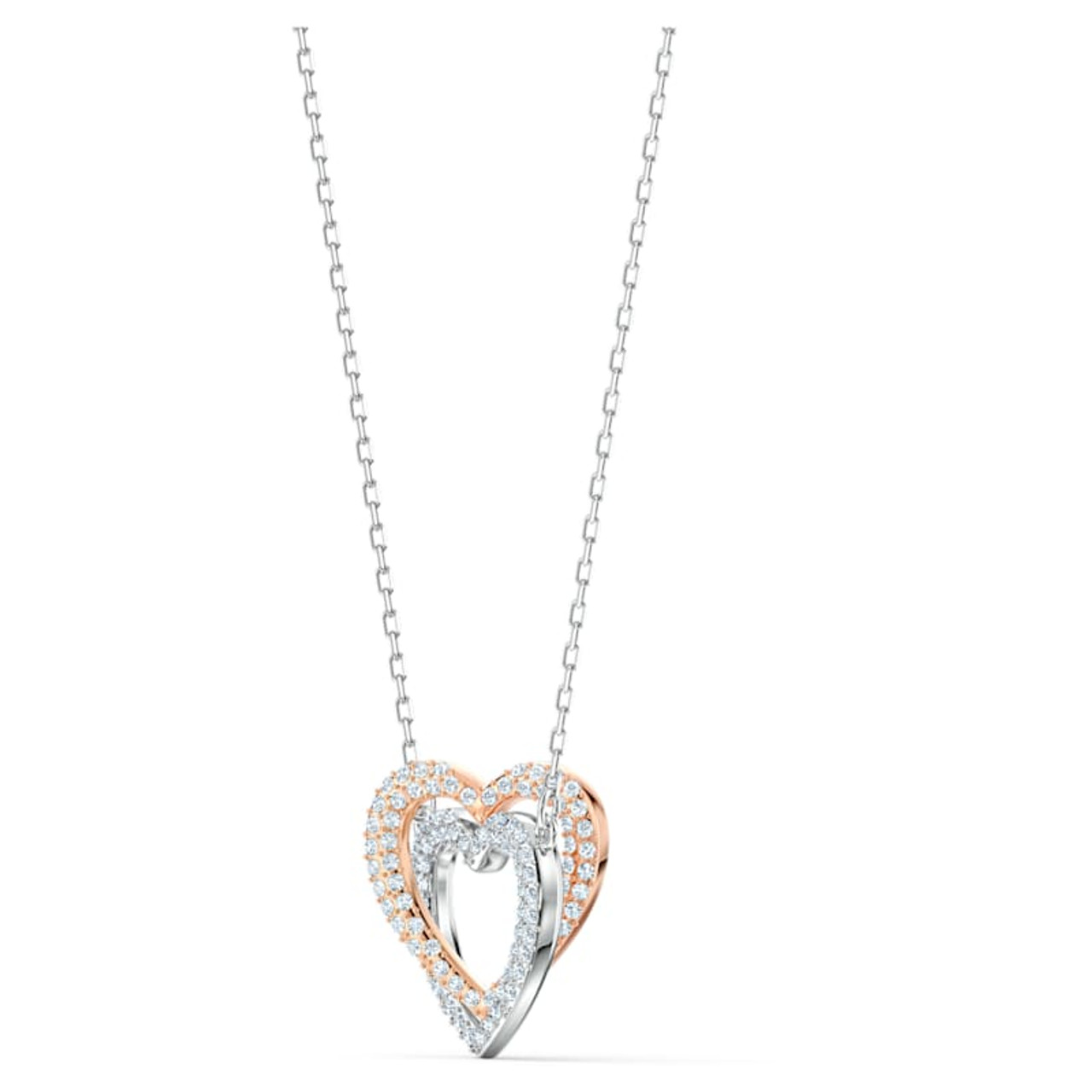 Swarovski heart shop infinity necklace