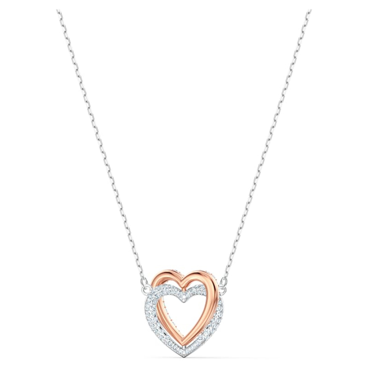 Lariat Heart necklace with infinity charm in Sterling Silver, 10K, 14K or  18K solid gold.