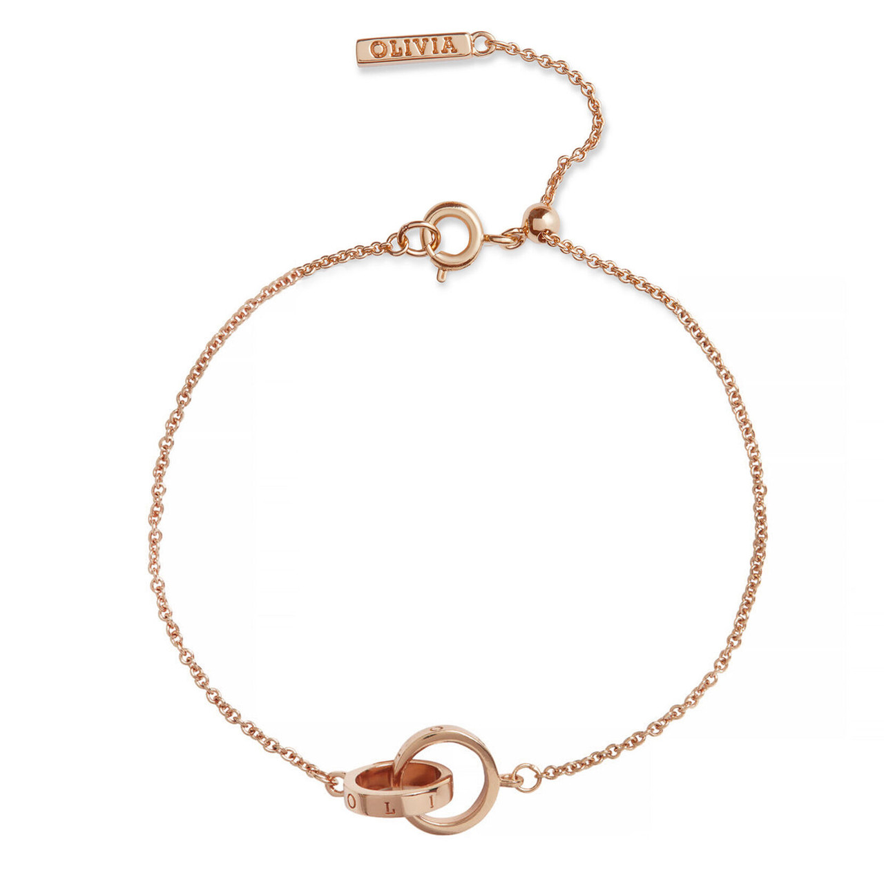 Olivia Burton Classics Rose Gold Interlink Bracelet