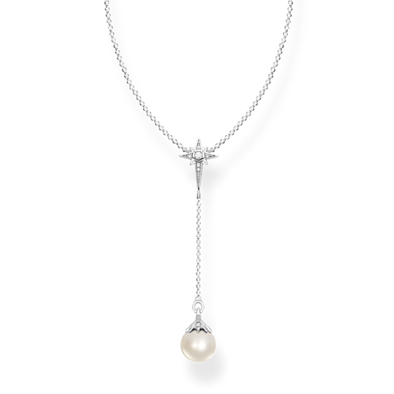 Buy Necklace pearls and white stones silver by Thomas Sabo online - THOMAS  SABO Australia