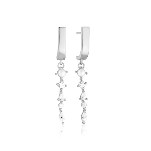 SIF Jakobs Earrings Adria Pendolo With Freshwater Pearl and White Zirkonia