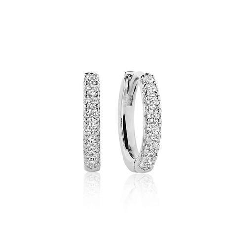 SIF Jakobs Earrings Ellera Medio With White Zirkonia