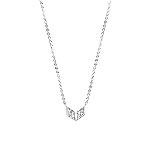 TI SENTO - Milano Silver Necklace With White Zirconia