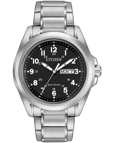 Citizen Men's Black Dial & White Accent Watch