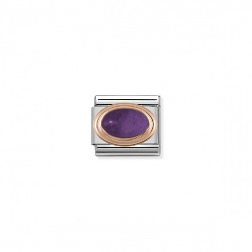 Composable Classic Bonded Rose Gold Link February Stone