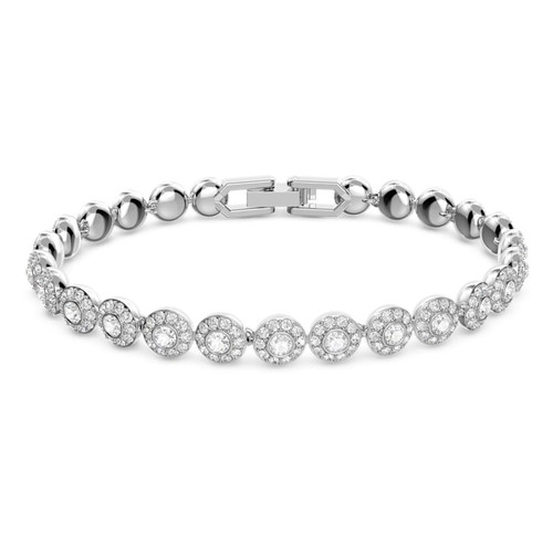 Swarovski Una Angelic Tennis bracelet
Round cut, Small, White, Rhodium plated