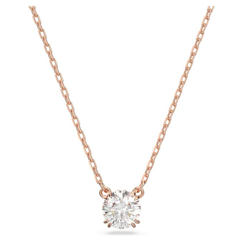 Swarovski Stilla pendant
Round cut, White, Rose gold-tone plated