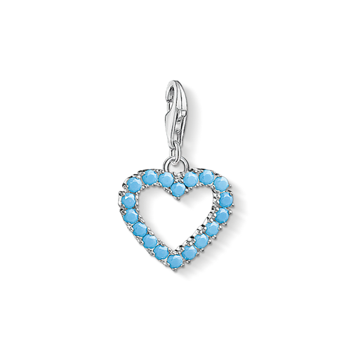 Thomas Sabo Charm Pendant Turquoise Stone Heart