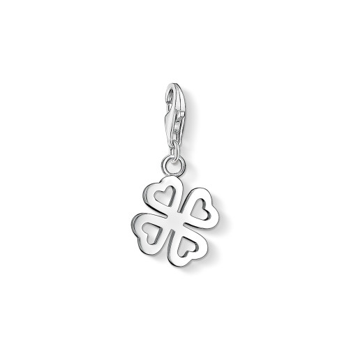 Thomas Sabo Charm pendant cloverleaf silver cut out