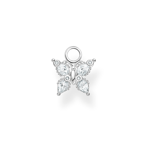 Thomas Sabo Single ear pendant butterfly white stones