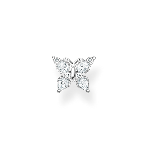 Thomas Sabo Single ear stud butterfly white stones