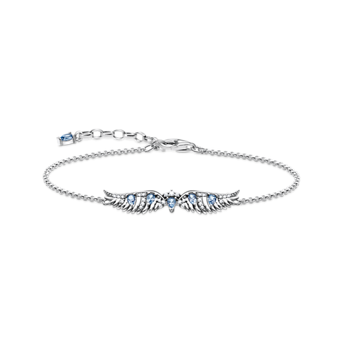 Thomas Sabo Bracelet phoenix wing with blue stones silver