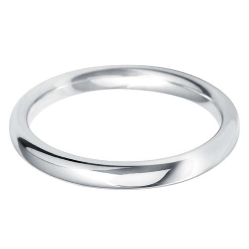 Platinum wedding band width 2.5mm