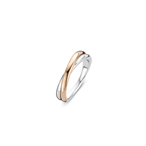 TI SENTO - Milano Silver Rose Gold Plated  Ring