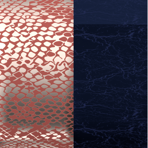 Les Georgettes Leather insert - Bracelets & Bags Boa / Metallic Navy 14mm