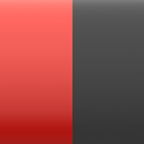 Les Georgettes Leather insert - Bracelets & Bags Patent Red / Black 8mm