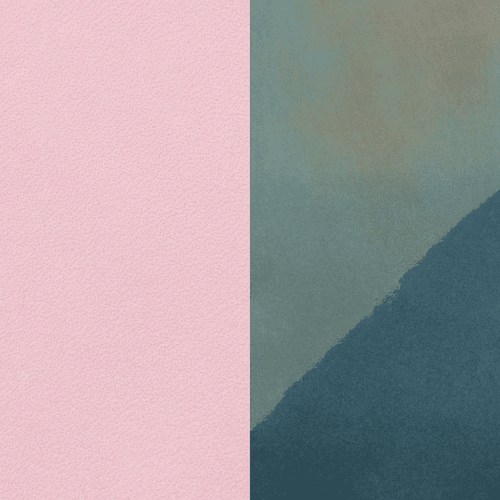 Les Georgettes Leather insert - Pendants & Chain Bracelets & Bangles Rose / Petrol Green 8mm