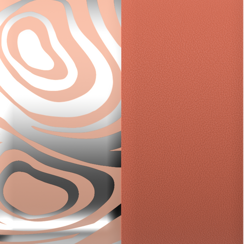 Les Georgettes Leather insert - Bracelets & Bags Marble / Blush 8mm