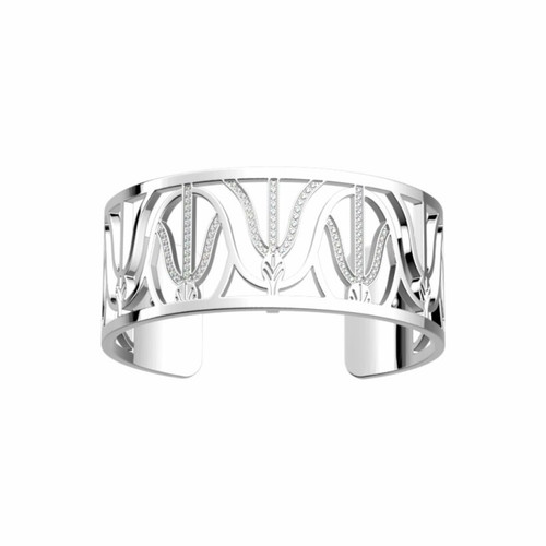 Les Georgettes Paon 25 mm Bracelet - Silver and Zirconia