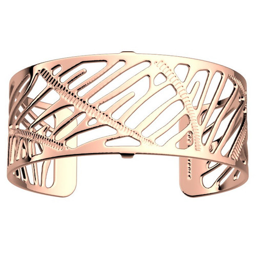 Les Georgettes Zebrures bracelet 25 mm Rose gold finish