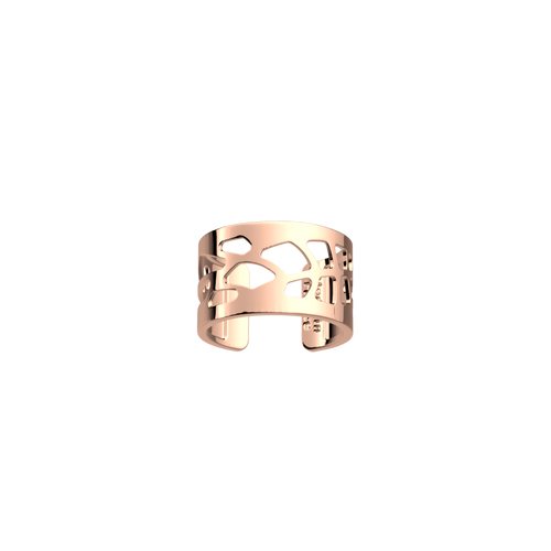 Les Georgettes Fougères ring 12 mm Rose gold finish