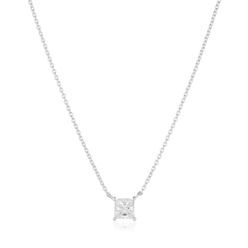 SIF Jakobs NECKLACE ELLERA QUADRATO - WITH WHITE ZIRCONIA