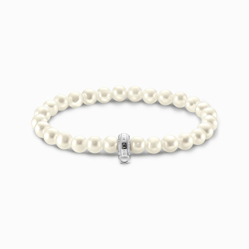 THOMAS SABO Choker Pearls With Green Stone | Ice Jewellery Australia