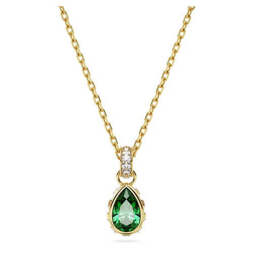 Swarovski Chroma pendant
Pear cut, Green, Gold-tone plated