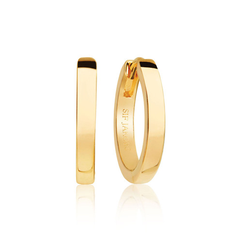 EARRINGS ELLERA PIANURA - 18K GOLD PLATED
