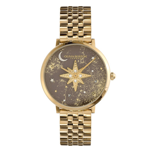 Celestial 35mm Nova Slim Mushroom & Gold Bracelet Watch
