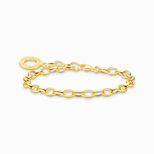 THOMAS SABO Charm bracelet classic gold plated