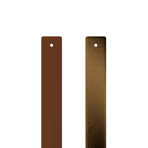 Les Georgettes Leather insert - Bracelets, Terracotta / Bronze 14mm