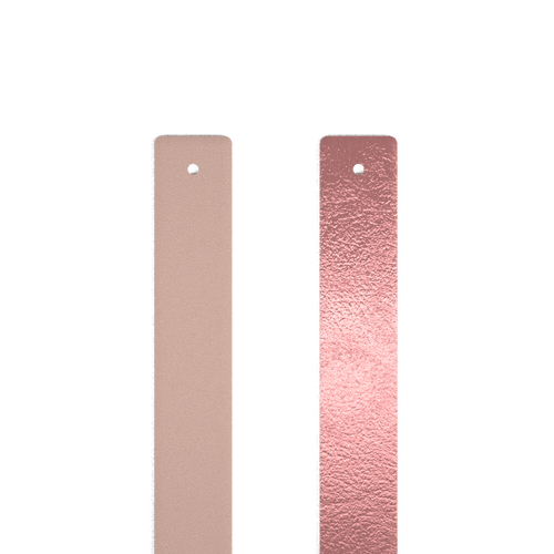 Les Georgettes  Leather insert - Bracelets, Jasmine / Metallic Pink 25mm