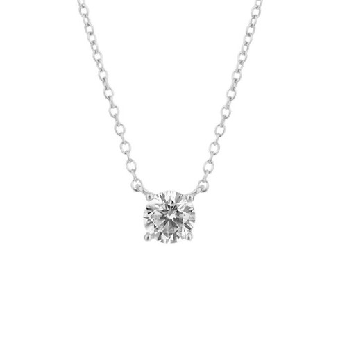 Diamonfire Four Claw Solitaire Necklace