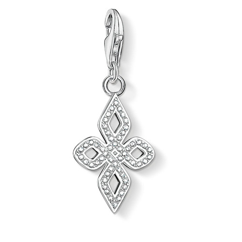 Thomas Sabo Sterling Silver CZ set Love Knot charm