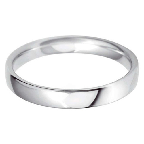 Platinum 3 mm wedding band