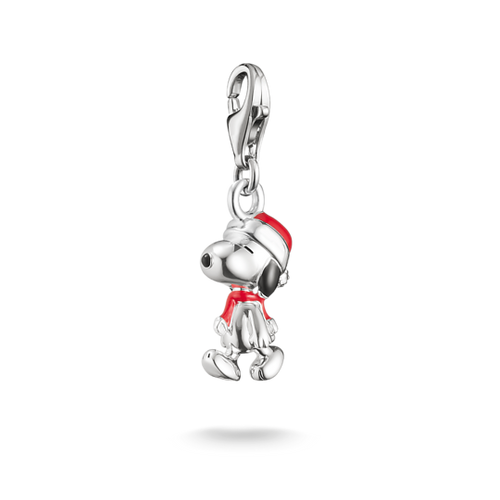 Silver Charm Pendant Snoopy Santa Edition PEANUTS Original