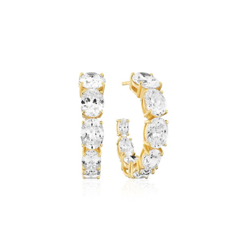 Earrings Ellisse Creolo Grande Gold Tone