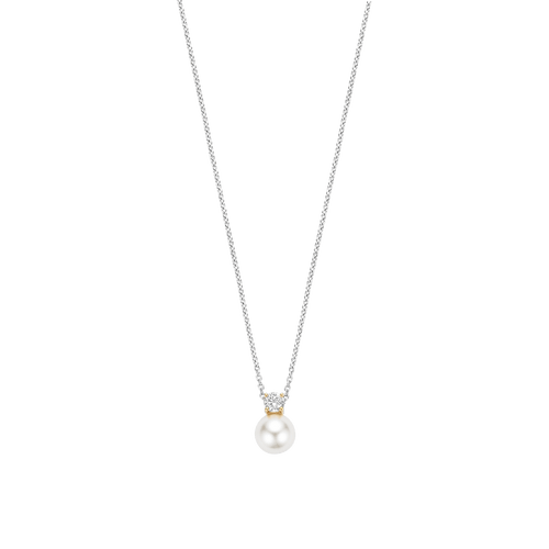 TI SENTO Zirconia Pearl Necklace