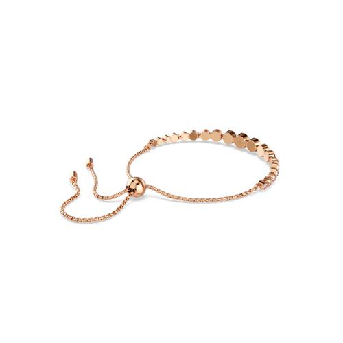 Imber bracelet, Mixed round cuts, Pink, Rose gold-tone plated
