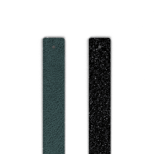 Reversible insert - Bracelets, Deep Teal / Black Glitter