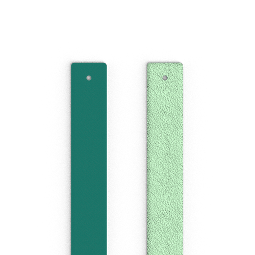 Leather insert - Bracelets, Aquatic / Metallic Aquamarine