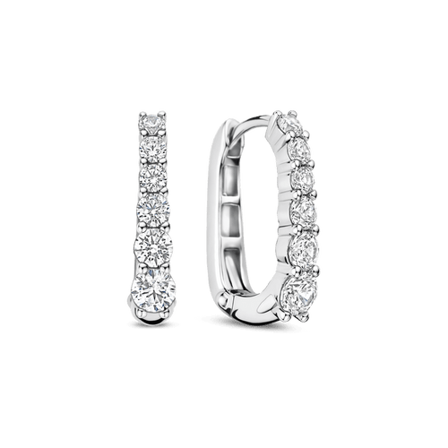 Oval Zirconia Hoops