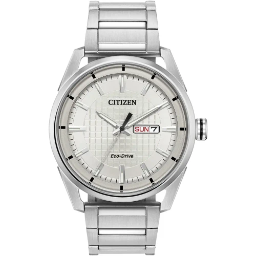 Citizen Men's Bracelet Watch, Silver Tone Bracelet,42MM