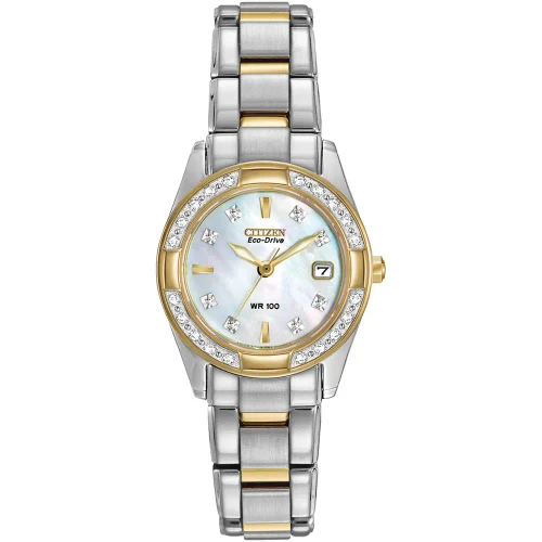 Citizen Regent Two Tone Eco-Drive Diamond Set Bracelet Watch