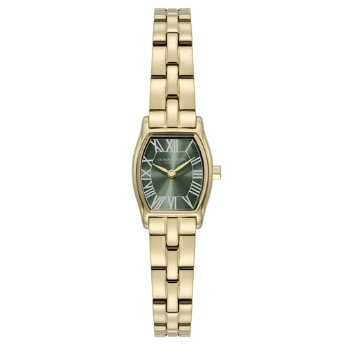 Olivia Burton Classic 18mm Cambridge Forest Green & Gold Bracelet Watch