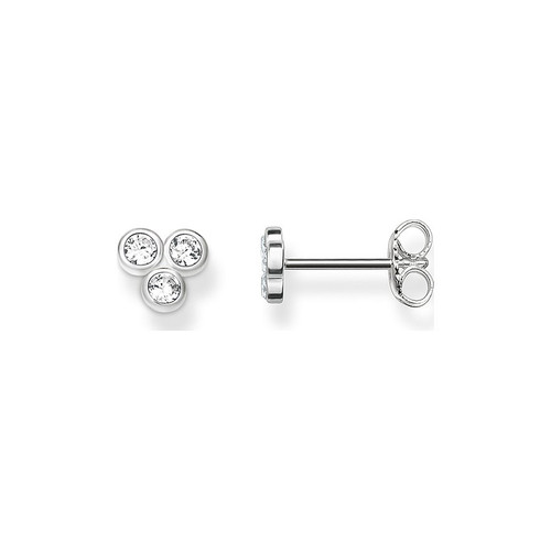 Thomas Sabo Silver & Cubic Zirconia Clover Earrings