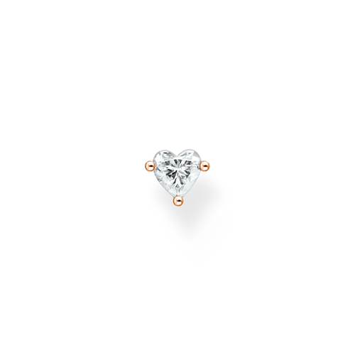 Thomas Sabo Single ear stud heart rose gold