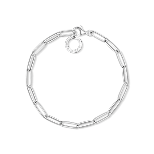 Thomas Sabo Charm Bracelet In Sterling Silver With Diamonds DCX0001-725-14